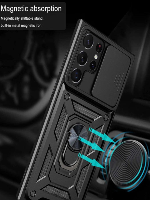 Shein Funda protectora para teléfono con soporte, compatible con modelos Samsung A20 - Quierox - Tienda Online