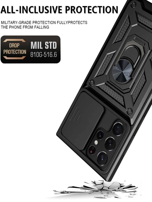 Shein Funda protectora para teléfono con soporte, compatible con modelos Samsung A20 - Quierox - Tienda Online