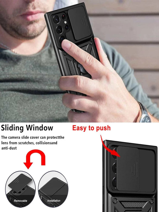 Shein Funda protectora para teléfono con soporte, compatible con modelos Samsung A20 - Quierox - Tienda Online