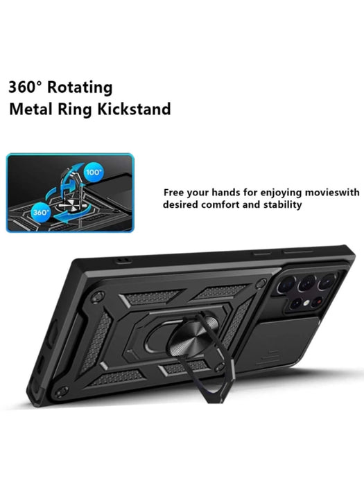 Shein Funda protectora para teléfono con soporte, compatible con modelos Samsung A20 - Quierox - Tienda Online