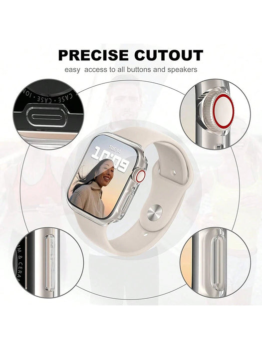 SHEIN Funda protectora transparente compatible con Apple Watch Series 1/2/3 38MM - Quierox - Tienda Online