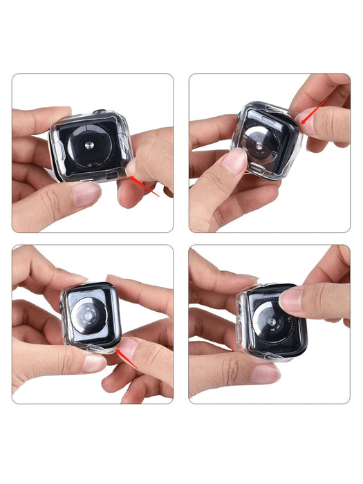SHEIN Funda protectora transparente compatible con Apple Watch Series 1/2/3 38MM - Quierox - Tienda Online