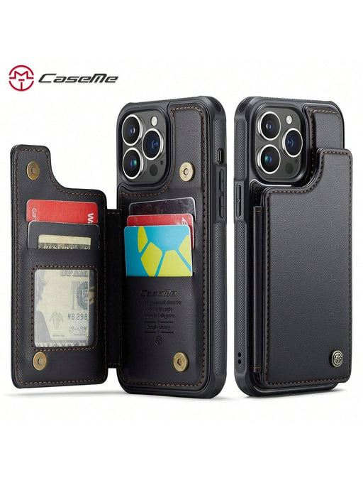 Shein Funda tipo cartera para teléfono CASEME, de piel sintética, con ranuras para tarjetas - Quierox - Tienda Online