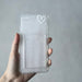 Shein Funda transparente con bolsillo para tarjetas y dibujo de corazon blanco para iphone - Quierox - Tienda Online