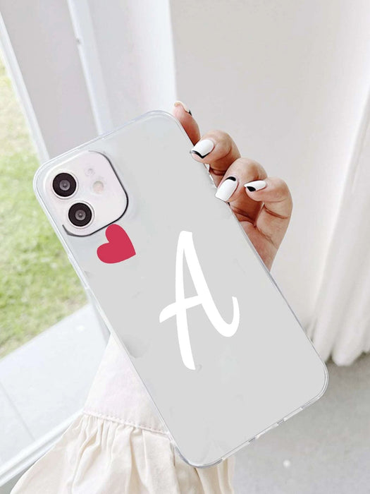 Shein Funda transparente con letras gráficas para teléfono iPhone 11 - Quierox - Tienda Online