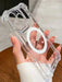 Shein Funda transparente de PC y TPU galvanizada con botones, compatible con cargador Magsafe de Apple - Quierox - Tienda Online