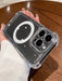 Shein Funda transparente de PC y TPU galvanizada con botones, compatible con cargador Magsafe de Apple - Quierox - Tienda Online