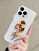 Shein Funda transparente de TPU con estampado de una linda niña para iphone 13 pro max - Quierox - Tienda Online