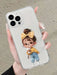 Shein Funda transparente de TPU con estampado de una linda niña para iphone 13 pro max - Quierox - Tienda Online