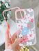 Shein Funda transparente para teléfono con diseño floral - Quierox - Tienda Online