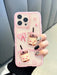 SHEIN Funda transparente para teléfono con estampado de té con leche rosa para iPhone 11 Pro Max. - Quierox - Tienda Online