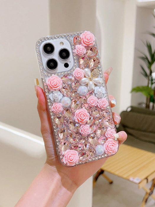 SHEIN Fundas para teléfono con diseño floral, con lentejuelas para Galaxy S25 Ultra - Quierox - Tienda Online
