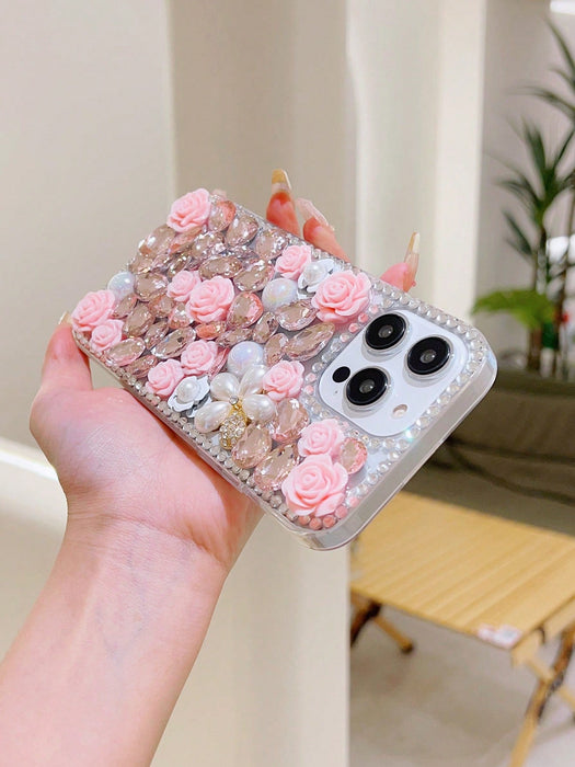 SHEIN Fundas para teléfono con diseño floral, con lentejuelas para Galaxy S25 Ultra - Quierox - Tienda Online