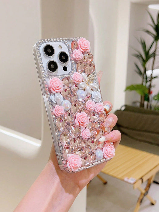 SHEIN Fundas para teléfono con diseño floral, con lentejuelas para Galaxy S25 Ultra - Quierox - Tienda Online