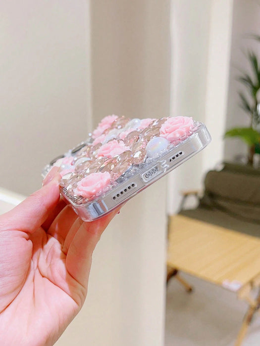 SHEIN Fundas para teléfono con diseño floral, con lentejuelas para Galaxy S25 Ultra - Quierox - Tienda Online