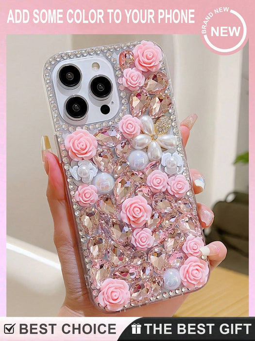SHEIN Fundas para teléfono con diseño floral, con lentejuelas para Galaxy S25 Ultra - Quierox - Tienda Online