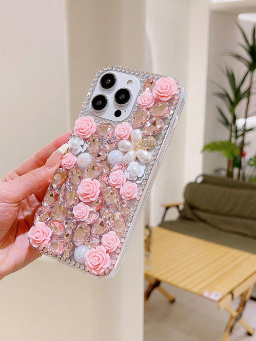 SHEIN Fundas para teléfono con diseño floral, con lentejuelas para Galaxy S25 Ultra - Quierox - Tienda Online