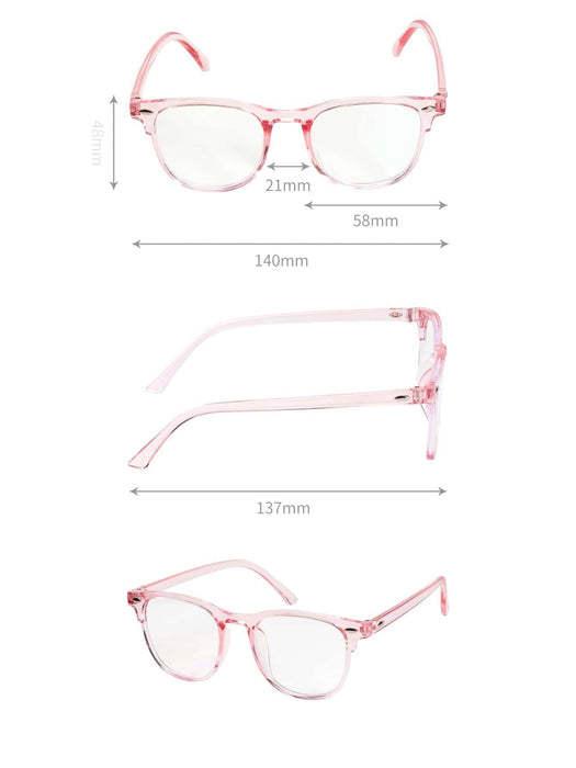 Shein Gafas anti luz azul con remaches sencillos para uso diario informal - Quierox - Tienda Online