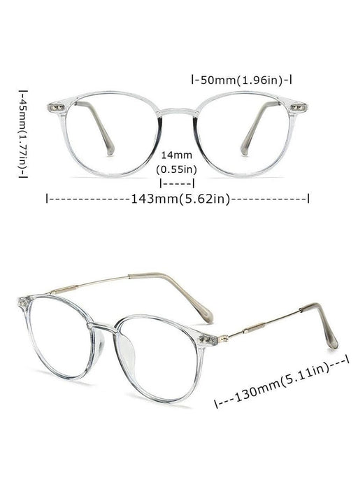 SHEIN Gafas casuales de montura redonda para mujer - Quierox - Tienda Online