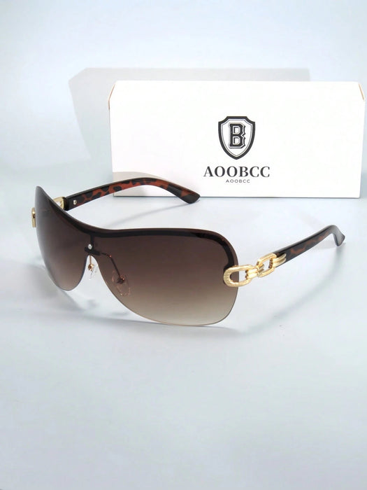 SHEIN Gafas con decoración de letras de moda Y2K, gafas elegantes de estilo Y2K - Quierox - Tienda Online