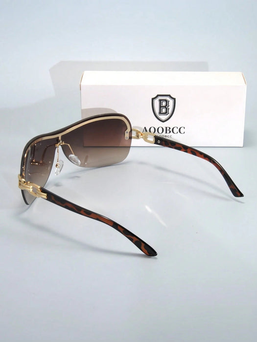 SHEIN Gafas con decoración de letras de moda Y2K, gafas elegantes de estilo Y2K - Quierox - Tienda Online