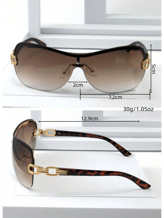 SHEIN Gafas con decoración de letras de moda Y2K, gafas elegantes de estilo Y2K - Quierox - Tienda Online