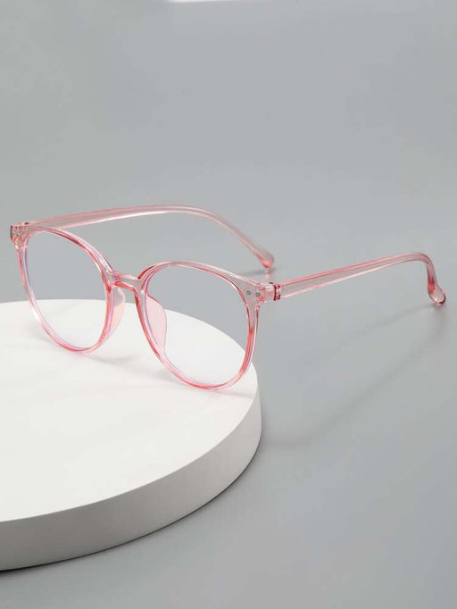 SHEIN Gafas con montura transparente rosa - Quierox - Tienda Online