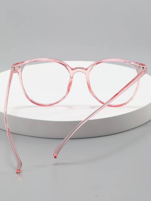 SHEIN Gafas con montura transparente rosa - Quierox - Tienda Online