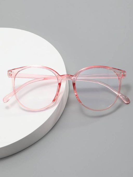 SHEIN Gafas con montura transparente rosa - Quierox - Tienda Online