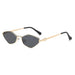 SHEIN Gafas de sol de ojo de gato con rombos y montura pequeña de metal - Quierox - Tienda Online