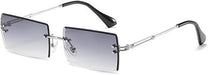 SHEIN Gafas de sol rectangulares sin montura para mujer y hombre - Quierox - Tienda Online