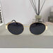 Shein Gafas ovaladas pequeñas clásicas, monturas de metal pulido, estilo de diseñador, accesorios de moda - Quierox - Tienda Online