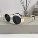 Shein Gafas ovaladas pequeñas clásicas, monturas de metal pulido, estilo de diseñador, accesorios de moda - Quierox - Tienda Online