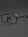SHEIN Gafas retro de montura grande, de moda unisex adecuadas para leer en el ordenador - Quierox - Tienda Online