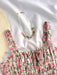 SHEIN Girlism Vestido rosa con estampado floral y escote fruncido para niñas preadolescentes - Quierox - Tienda Online