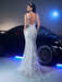 Shein Glamrae Elegante y lujoso vestido de sirena con escote profundo - Quierox - Tienda Online