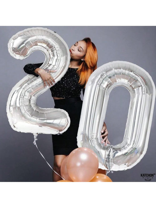 Shein Globo plateado número 20 de 40 pulgadas - Quierox - Tienda Online