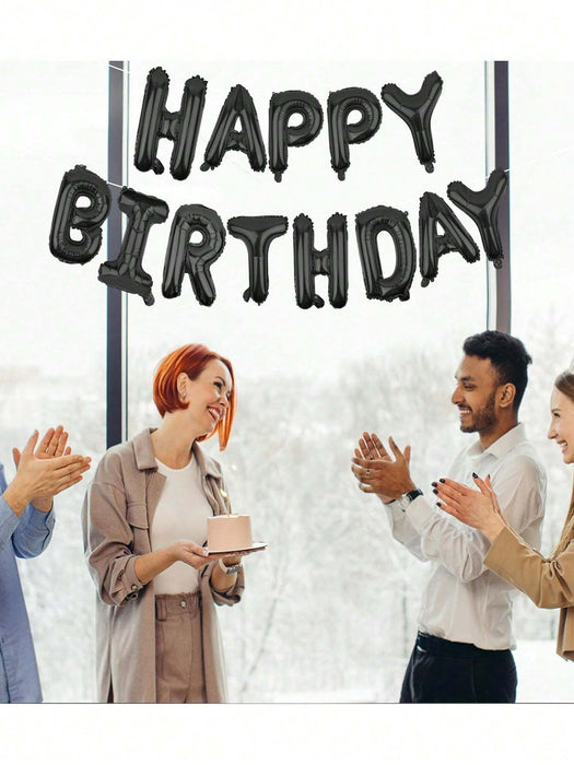 Shein Globos de aluminio con letras de feliz cumpleaños, decoraciones para fiestas con inflador y cuerdas, 16" - Quierox - Tienda Online