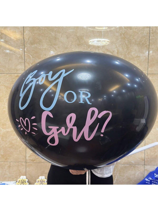Shein globos de látex redondos negros para decoraciones de fiesta de revelación de género - Quierox - Tienda Online