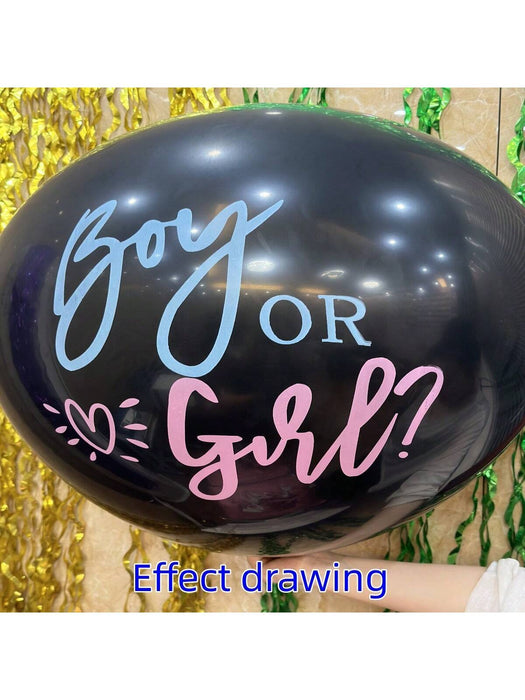Shein globos de látex redondos negros para decoraciones de fiesta de revelación de género - Quierox - Tienda Online