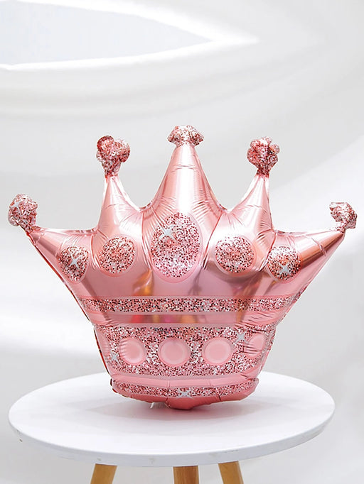 SHEIN Globos decorativos de corona rosa y azul de 30 pulgadas para fondo de fiesta - Quierox - Tienda Online