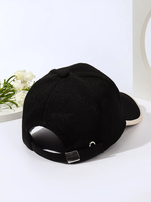 SHEIN Gorra de béisbol casual con ribete con contraste - Quierox - Tienda Online