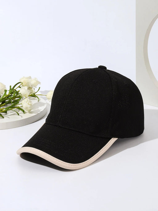 SHEIN Gorra de béisbol casual con ribete con contraste - Quierox - Tienda Online