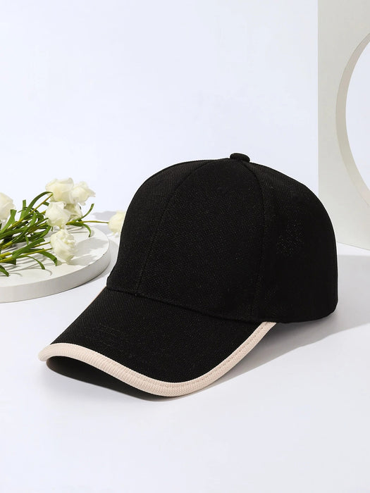 SHEIN Gorra de béisbol casual con ribete con contraste - Quierox - Tienda Online