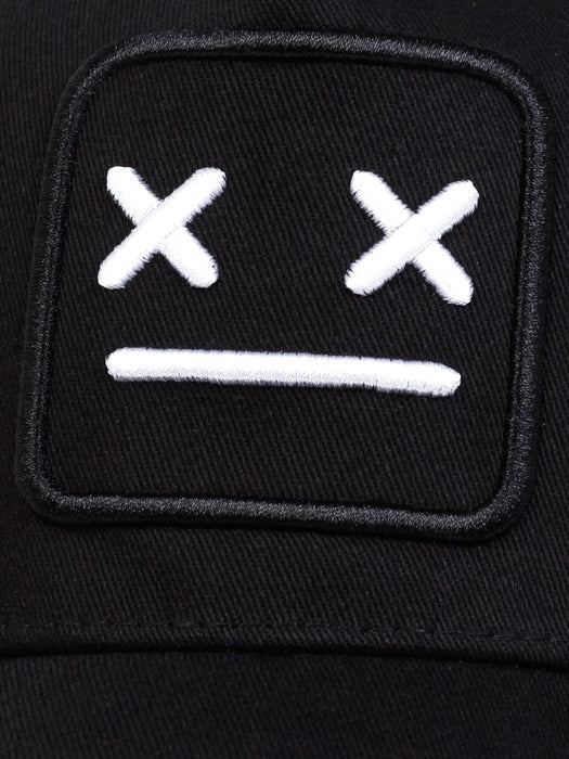 Shein gorra de béisbol con cara sonriente bordada para hombre - Quierox - Tienda Online