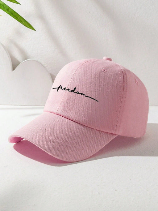 SHEIN Gorra de béisbol unisex estilo Y2K con bordado "Freedom", ajustable - Quierox - Tienda Online