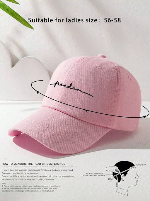 SHEIN Gorra de béisbol unisex estilo Y2K con bordado "Freedom", ajustable - Quierox - Tienda Online