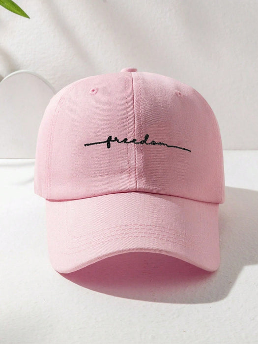 SHEIN Gorra de béisbol unisex estilo Y2K con bordado "Freedom", ajustable - Quierox - Tienda Online