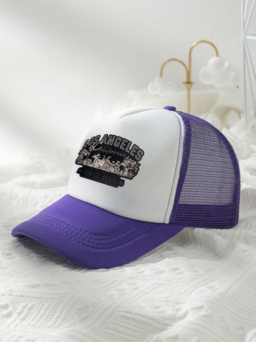 Shein Gorra de camionero con gráfico de letras para hombre - Quierox - Tienda Online