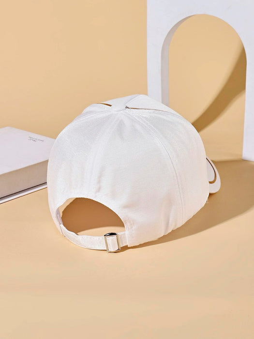 SHEIN Gorra informal elegante de satén con barra de cobre para mujer - Quierox - Tienda Online